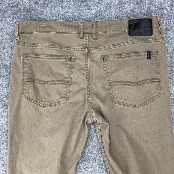 Buffalo David Bitton Jeans Mens 34 Brown Sam-X Slim Straight Leg Stretch Cotton - Picture 9 of 11